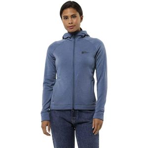 Jack Wolfskin - Waldsee - Fleecejack - Grijs - Met Capuchon, Wolgehalte