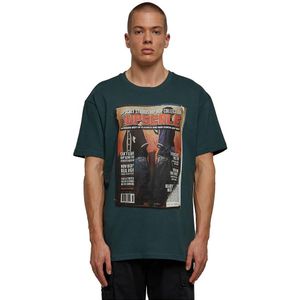 Mister Tee Magazine Oversize T-shirt Met Korte Mouwen