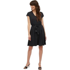 Vila Modala Belt Sleeveless Short Dress Zwart 2XL Vrouw