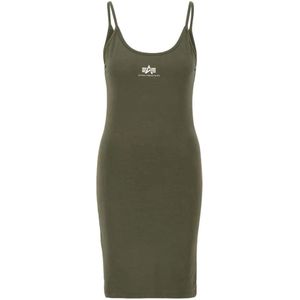 Alpha Industries Basic Small Logo Mouwloze Jurk