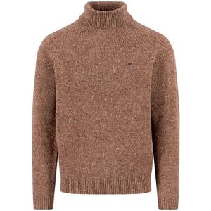 FYNCH-HATTON - Coltrui - Dark Choco - Gebreide Look Gemêleerd