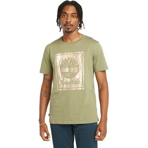 Timberland Stack Logo Camo T-shirt Met Korte Mouwen