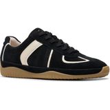 Clarks - Meridor Lo - Nette Schoenen - Zwart - Suède en Leer