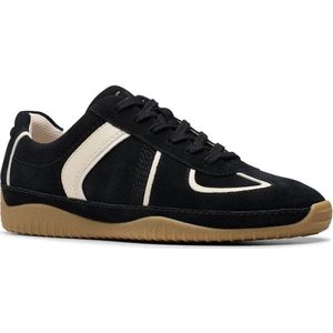 Clarks - Meridor Lo - Nette Schoenen - Zwart - Suède en Leer