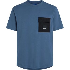 Karl Lagerfeld Jeans A3m17028 Regular Mix Material T-shirt Met Korte Mouwen