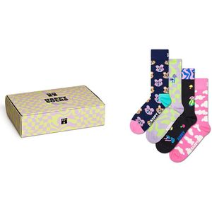 Happy Socks Happy In Wonderlands Gift Set Half Lange Sokken 4 Paren