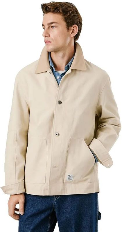 Pepe Jeans - PM4027167 Jobriath - Jas - Beige - Katoen