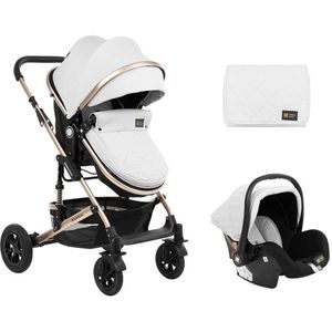 Kikkaboo 3 In 1 Amaia Seat Baby Stroller Wit