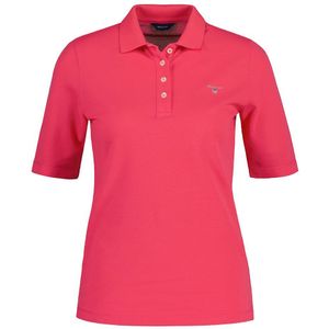 Gant Original Lss Pique Short Sleeve Polo Roze XS Vrouw