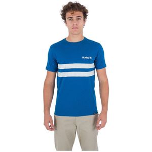 Hurley Oceancare Block Party Short Sleeve T-shirt Blauw S Man