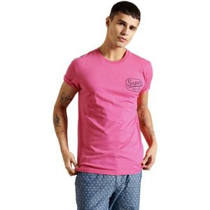 Superdry Workwear Graphic 185 Short Sleeve T-shirt Roze XL Man