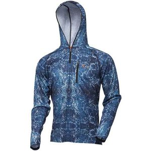 Savage Gear - Salt Uv Sweatshirt - Hoodie - Zwart - 100% Polyester - UV Bescherming 30+