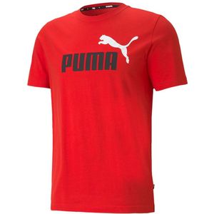 Puma Essential+ Logo Short Sleeve T-shirt Rood 2XL Man