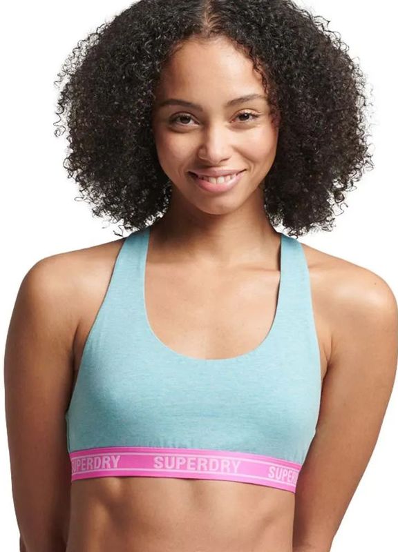 Superdry - Large Logo Crop - Sportbeha - Biologisch Katoen