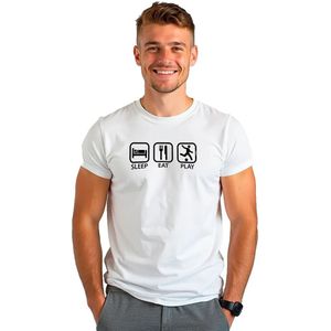 Kruskis Sleep Eat And Play Football Eco T-shirt Met Korte Mouwen