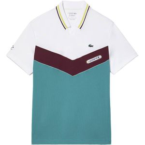 Lacoste Dh1099 Short Sleeve Polo Groen,Wit 2XL Man