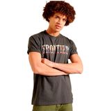 Superdry - Frontier - T-shirt - Recht - Korte Mouwen - Structuurpatroon