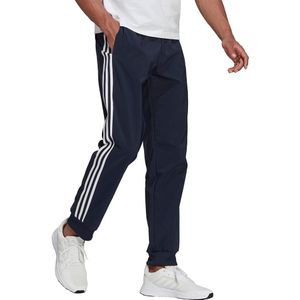 Adidas Aeroready Essentials Tapered Cuff Woven 3-stripes Pants Blauw XS / Regular Man