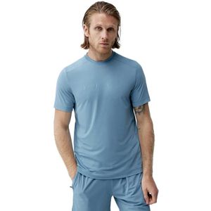 Born Living Yoga Volta Short Sleeve T-shirt Blauw M Man