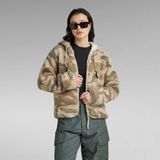 G-Star - Teddy - Hoodie - Camouflage - Korte Jack - 100% Gerecycled Polyester