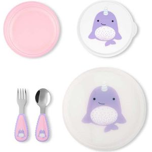 Skip Hop Zoo Table Ready Mealtime Set Narwhal Roze