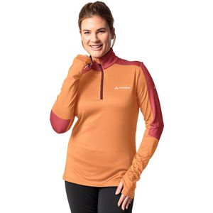Vaude Livigno Ii Half Zip Long Sleeve T-shirt Oranje 38 Vrouw