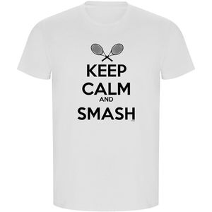 Kruskis Keep Calm And Smash Eco Short Sleeve T-shirt Wit 2XL Man