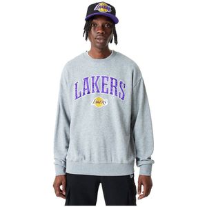 New Era 60357065 Nba Applique Los Angeles Lakers Sweatshirt Grijs XL Man