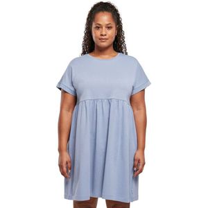 Urban Classics Organic Empire Valance Short Sleeve Dress Blauw XL Vrouw