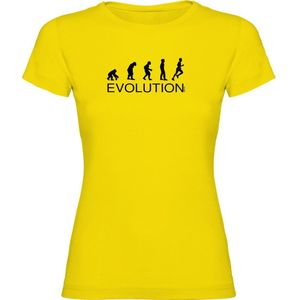 Kruskis Evolution Running Short Sleeve T-shirt Geel XL Vrouw