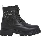 Pepe Jeansvoor meisjes. PGS500008 Lilli Life Enkellaarsjes (32), Zwart, Plat, Ritssluiting, Casual, kinderkleding