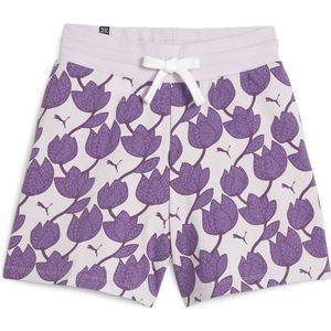 Puma Ess+ Blossom 5´´ Aop Sweat Shorts Paars XL Vrouw