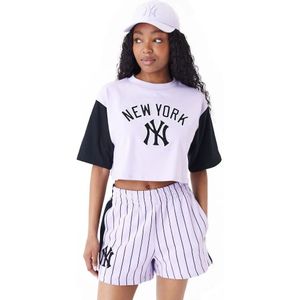 New Era Mlb Lifestyle Crop New York Yankees T-shirt Met Korte Mouwen