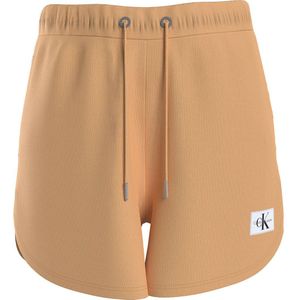 Calvin Klein Jeans Badge Rib Loose Fit Shorts Oranje M Vrouw