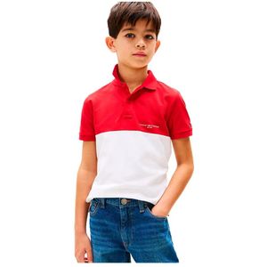 Tommy Hilfiger Colourblock Mini Cropped Korte Mouw Poloshirt