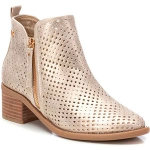 Xti - Enkellaarsjes - Zwart - Suède - Uitgesneden Patroon