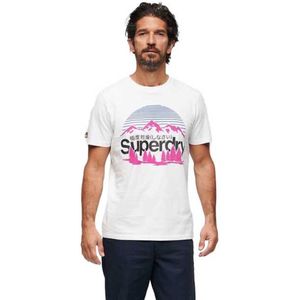 Superdry Great Outdoors Nr Graphic Short Sleeve T-shirt Wit 3XL Man