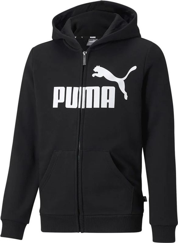 Puma - Essentials Big Logo - Sweatshirt - Zwart - Met Rits