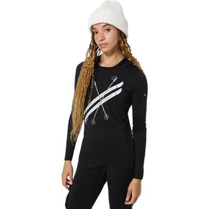 Super.natural - W KRYSSEDE SKI LS - T-shirt - Lange Mouwen