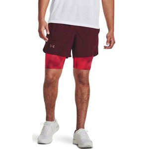 Under Armour Launch 5 Inch 2-in-1 Shorts Rood L Man