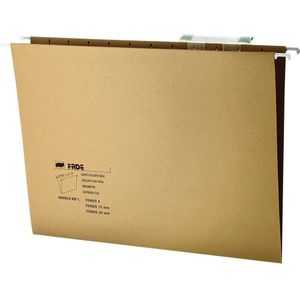 Fade A4 Hanging Folders With Loin For Short Visor Closet Kraft Eco 50 Units Package Goud