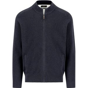 FYNCH-HATTON - Gebreid Vest - Navy - Lange Mouw