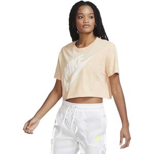 Nike Sportswear Crop Short Sleeve T-shirt Roze L Vrouw