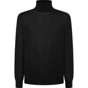 Hackett Merino Silk Roll Trui Met Hoge Hals