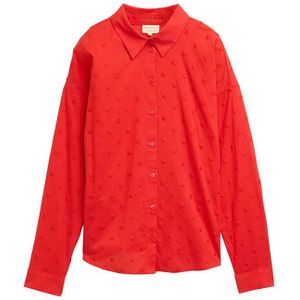 Tom Tailor Dot Structure Blouse Met Lange Mouwen