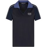 EA7voor vrouwen. 7W000599_AF15723 Polo Pro Golf marine (XS), Casual, Katoen, Korte mouwen, Marineblauw