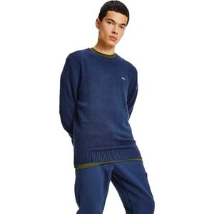 Tommy Jeans Essential Crew Neck Sweater Blauw XL Man