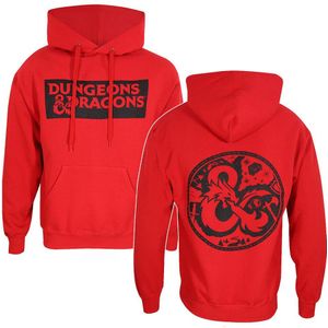 Heroes Dungeons And Dragons Logo Hoodie Rood L Man