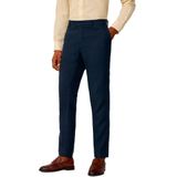 HACKETT - Casual Broek - Marineblauw - 100% Linnen