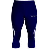 Givova - Legging 3/4 - Technische Stof - Zwart - Met Reflecterend Logo